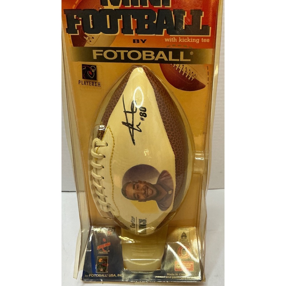 Fotoball Vintage Minnesota Vikings Mini Football Cris Carter‎ #80 Sealed NWT